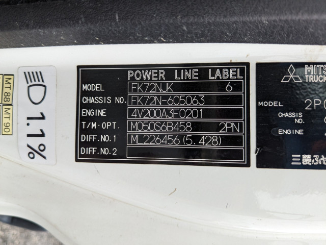 Mitsubishi Fuso fighter Middle Crane equipped trucks 2PG-FK72N(104399) 42枚目