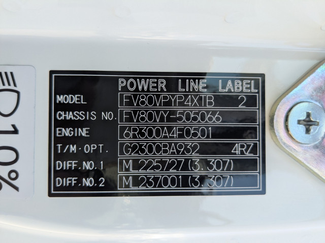 三菱ふそう スーパーグレート 大型 平ボディ（クレーン付） 2KG-FV80VYP(104401) 44枚目