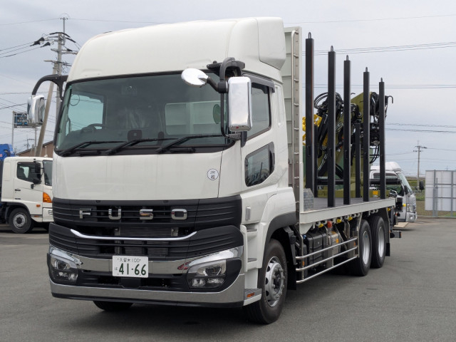 三菱ふそう スーパーグレート 大型 平ボディ（クレーン付） 2KG-FV80VYP(104403) 1枚目