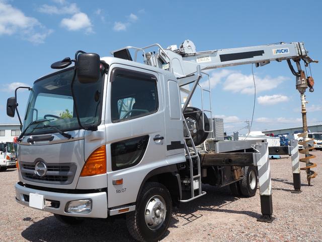 日野 レンジャー 中型 平ボディ（クレーン付） *********(104641) 1枚目