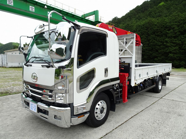 UDトラックス（日産） コンドル 中型 平ボディ（クレーン付） 2RG-BRR90S2(105367) 1枚目