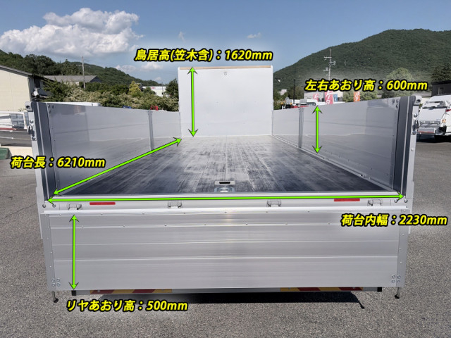 Isuzu forward 6studs large Flat body 2RG-FTR90V4(106059) 3枚目