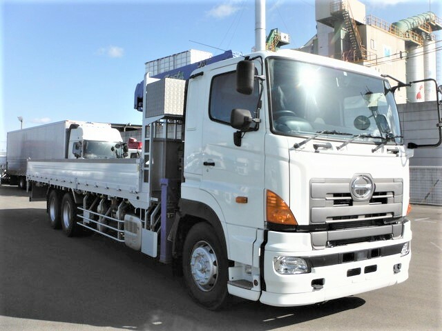 日野 プロフィア 大型 平ボディ（クレーン付） QPG-FS1EWEG(40146) 2枚目