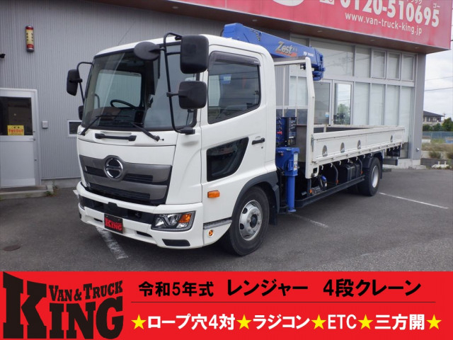 日野 レンジャー 中型 平ボディ（クレーン付） 2PG-FC2ABA(107660) 1枚目