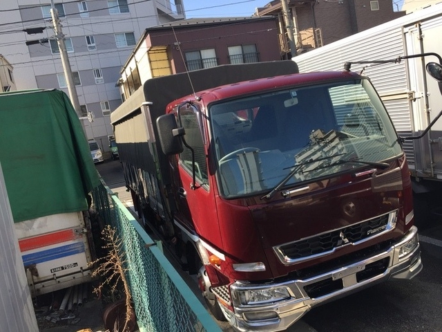 三菱ふそう ファイター 中型 幌車 TKG-FK61F(5508) 3枚目