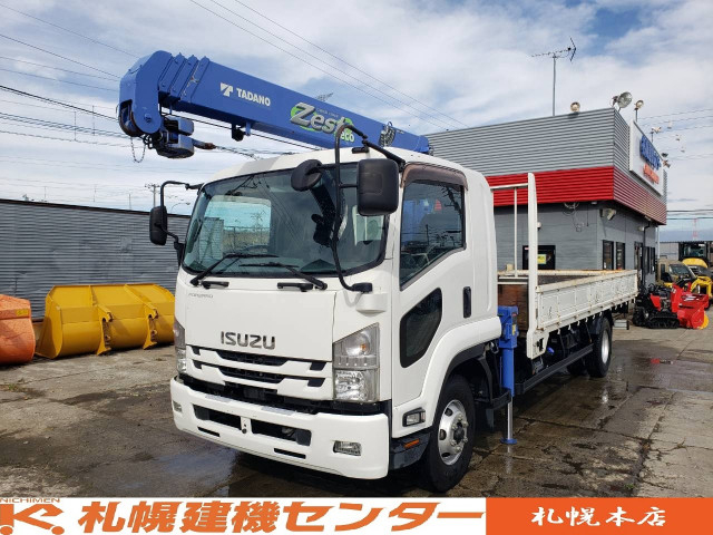 いすゞ フォワード 中型 平ボディ（クレーン付） 2RG-FRR90S2(113835) 1枚目