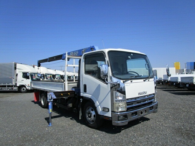 いすゞ エルフ 小型 平ボディ（クレーン付） BDG-NPR85AR(9969) 2枚目