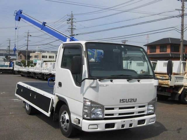いすゞ エルフ 小型 平ボディ（クレーン付） TKG-NJR85A(11720) 1枚目