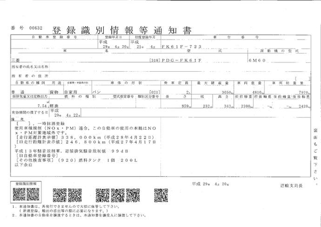 三菱ふそう ファイター 中型 ウィング PDG-FK61F(2033) 21枚目