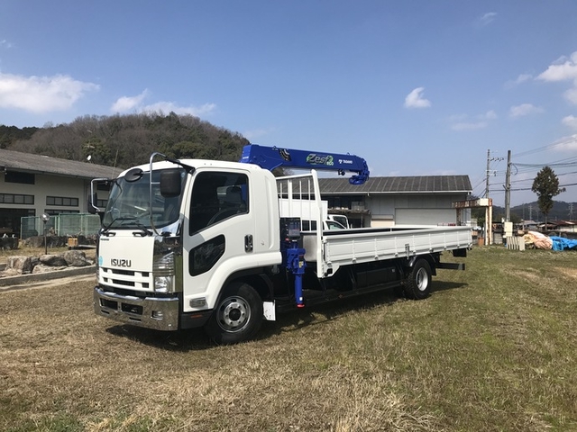 いすゞ フォワード 中型 平ボディ（クレーン付） SKG-FRR90S2(5744) 12枚目