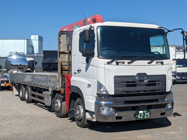日野 プロフィア 大型 平ボディ（クレーン付） QPG-FW1AXEG(113598) 2枚目