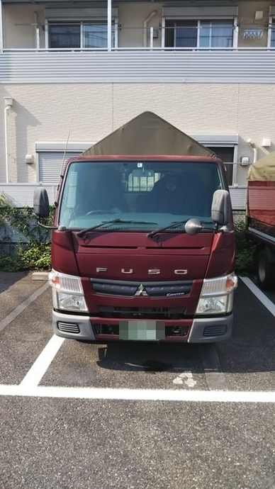 三菱ふそう キャンター 小型 幌車 SKG-FBA20(3517) 1枚目