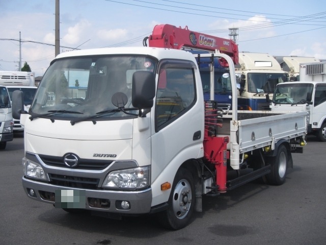 日野 デュトロ 小型 平ボディ（クレーン付） TKG-XZC655M(6999) 2枚目