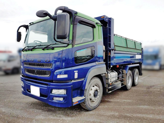 Mitsubishi Fuso super_great Large Soil dump QKG-FV60VX(110791) 3枚目