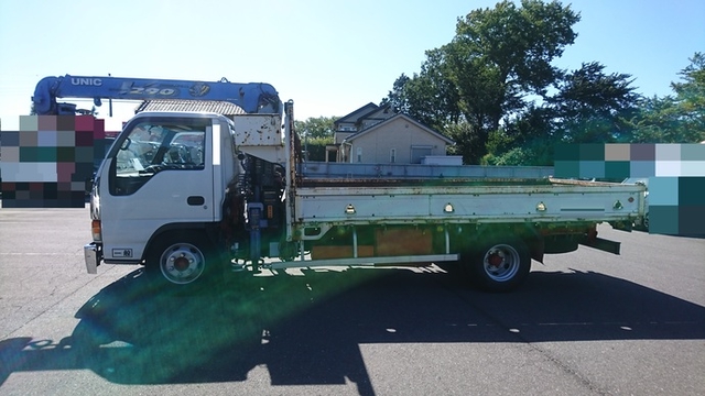 Isuzu elf Small Crane equipped trucks KK-NPR72PR(1945) 3枚目