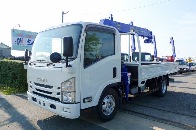 いすゞ エルフ 小型 平ボディ（クレーン付） 2RG-NPR88YN(110290) 1枚目