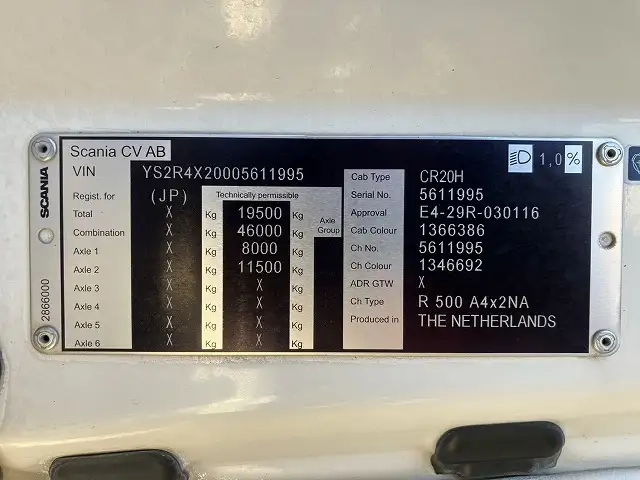 スカニア 大型 トラクタ 2KG-A4X2AEG(112965) 60枚目