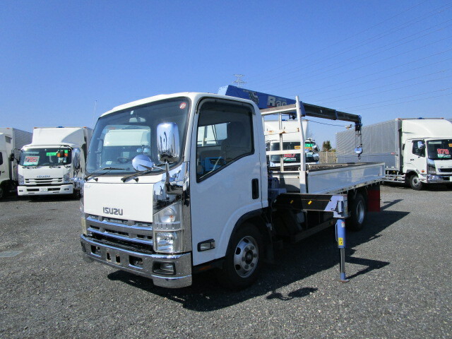 いすゞ エルフ 小型 平ボディ（クレーン付） BDG-NPR85AR(9969) 1枚目