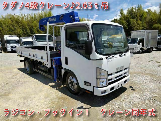 いすゞ エルフ 小型 平ボディ（クレーン付） TKG-NMR85AR(11586) 1枚目