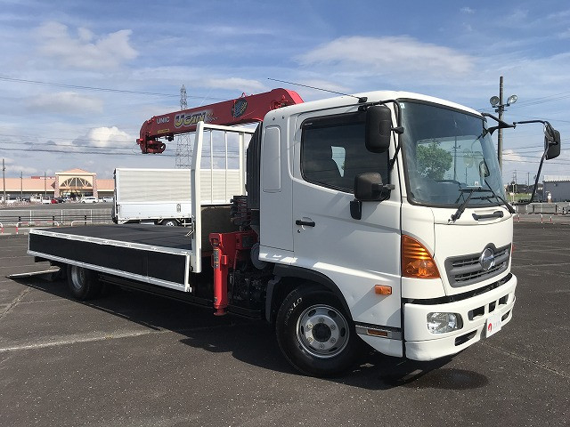 日野 レンジャー 中型 平ボディ（クレーン付） TKG-FD9JLAA(111676) 10枚目