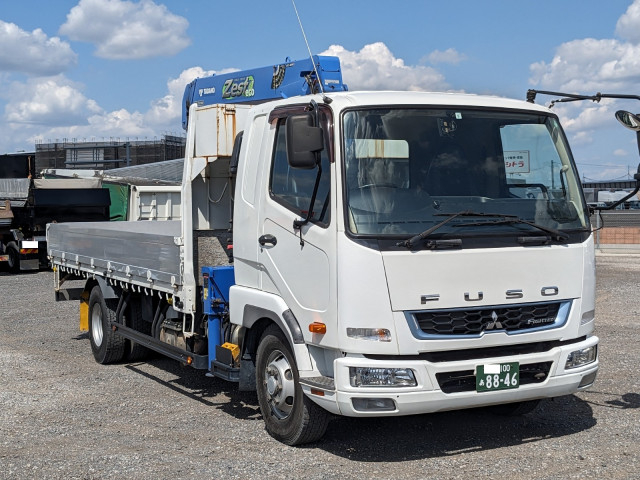 三菱ふそう ファイター 中型 平ボディ（クレーン付） 2KG-FK61F(109829) 2枚目