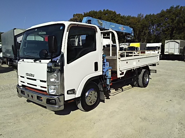 いすゞ エルフ 小型 平ボディ（クレーン付） SKG-NPR85YN(7551) 3枚目