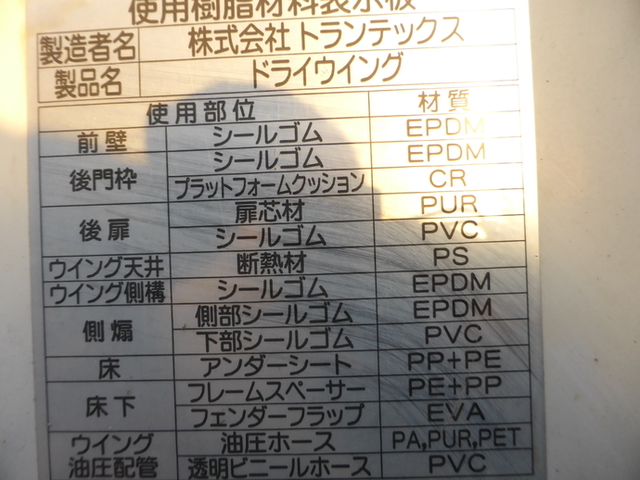 日野 レンジャー 中型 ウィング BDG-FD8JPWA(2476) 28枚目