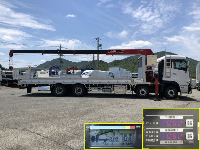 UDトラックス（日産） クオン 大型 平ボディ（クレーン付） 2RG-CG5FA(107868) 7枚目