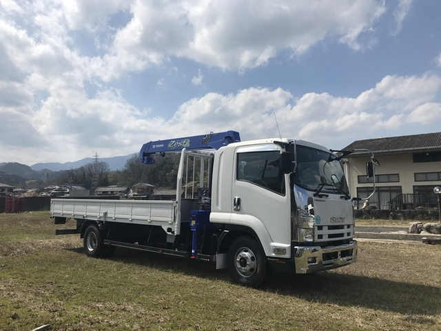 いすゞ フォワード 中型 平ボディ（クレーン付） SKG-FRR90S2(5744) 10枚目