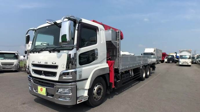 三菱ふそう スーパーグレート 大型 平ボディ（クレーン付） QKG-FV50VZ(35239) 2枚目