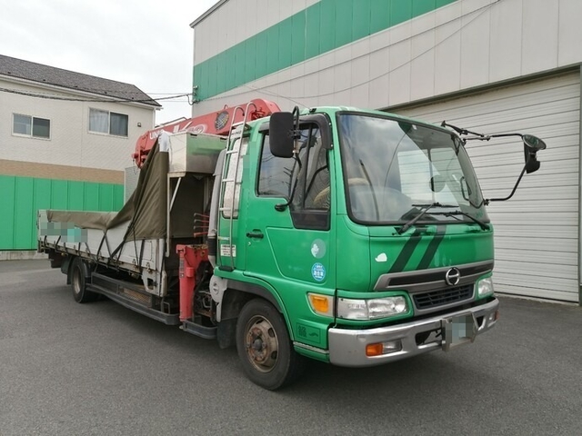 日野 レンジャー 中型 平ボディ（クレーン付） KK-FD1JLDA(4344) 1枚目