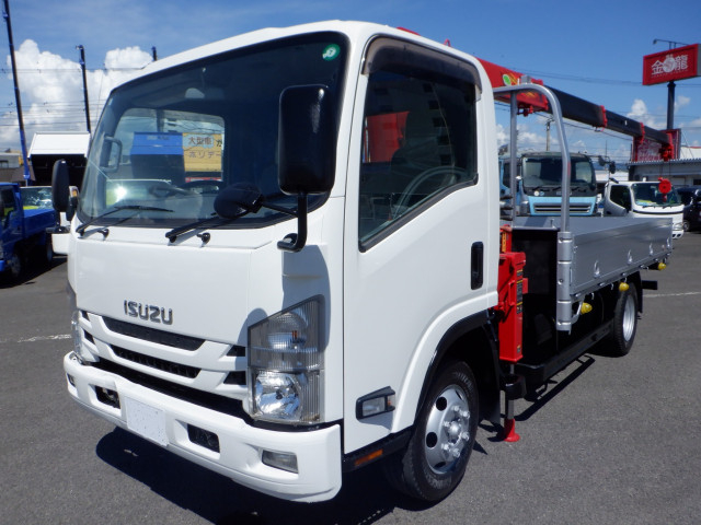 いすゞ エルフ 小型 平ボディ（クレーン付） TRG-NPR85AR(109165) 1枚目