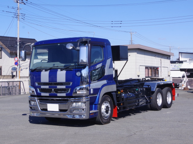 Mitsubishi Fuso super_great Large Arm roll trucks QPG-FV60VY(102552) 1枚目