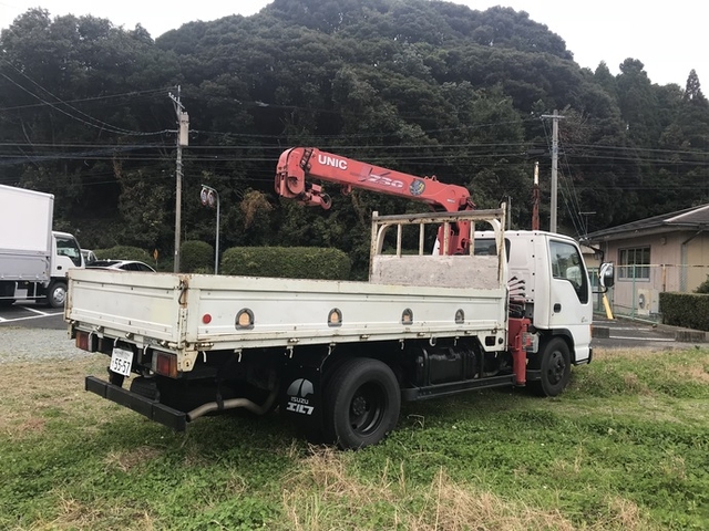 いすゞ エルフ 小型 平ボディ（クレーン付） KK-NKR71LR(4972) 2枚目