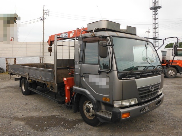 UDトラックス（日産） コンドル 中型 平ボディ（クレーン付） KK-MK252HB(3430) 1枚目