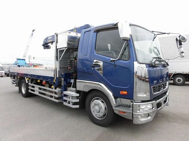 三菱ふそう ファイター 増トン 平ボディ（クレーン付） QKG-FK62FZ(11978) 2枚目
