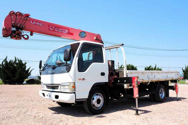 いすゞ エルフ 小型 平ボディ（クレーン付） KR-NPR72PR(85014) 1枚目