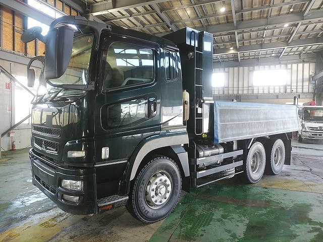 Mitsubishi Fuso super_great Large Soil dump QKG-FV60VX(37630) 1枚目