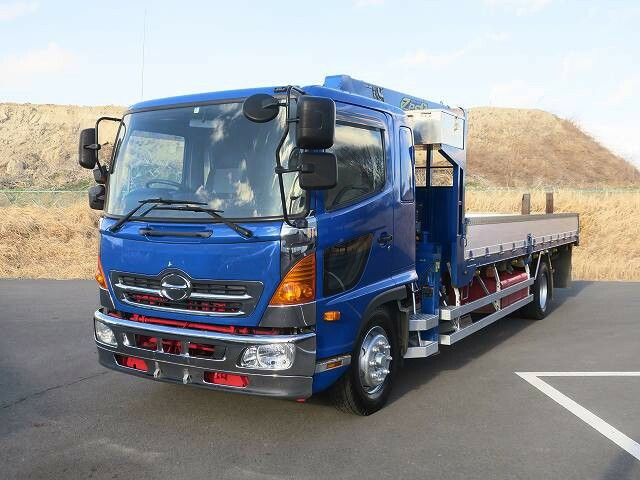 日野 レンジャー 大型 平ボディ（クレーン付） QKG-FE7JPAA(39738) 1枚目