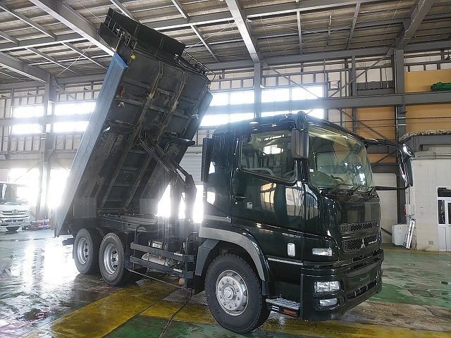 Mitsubishi Fuso super_great Large Soil dump QKG-FV60VX(37630) 4枚目