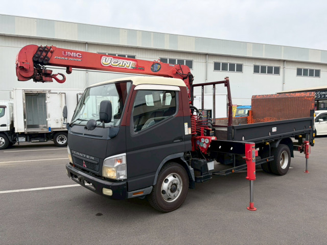 三菱ふそう キャンター 小型 平ボディ（クレーン付） PA-FE83DGY(110793) 3枚目