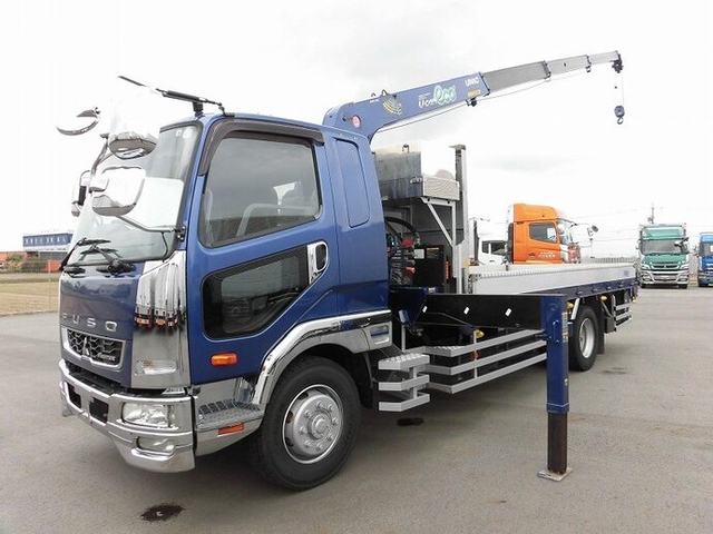 三菱ふそう ファイター 増トン 平ボディ（クレーン付） QKG-FK62FZ(11978) 6枚目