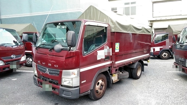 三菱ふそう キャンター 小型 幌車 SKG-FBA20(3757) 1枚目