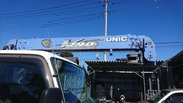 Isuzu elf Small Crane equipped trucks KK-NPR72PR(1945) 10枚目