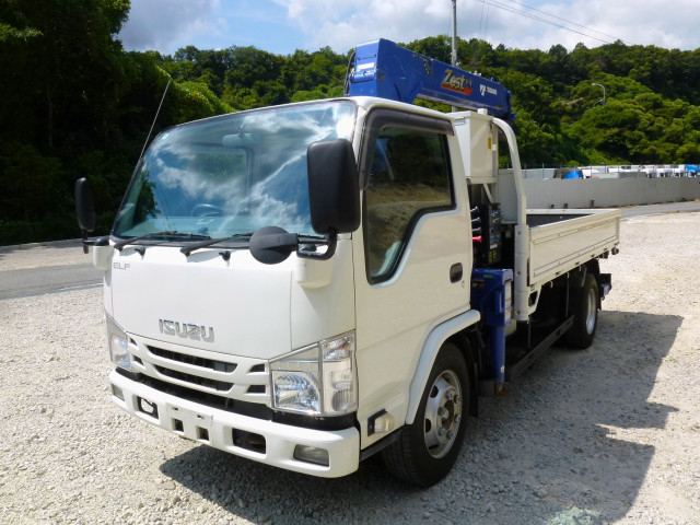 いすゞ エルフ 小型 平ボディ（クレーン付） 2RG-NKR88R(109285) 1枚目