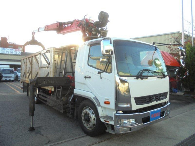 三菱ふそう ファイター 増トン 平ボディ（クレーン付） QDG-FQ62F(109483) 2枚目