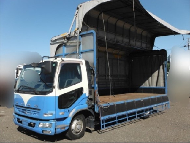 三菱ふそう ファイター 中型 幌車 PA-FK71R(1484) 8枚目
