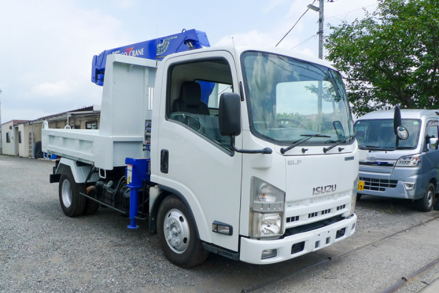 いすゞ エルフ 小型 平ボディ（クレーン付） TKG-NMR85N(110311) 3枚目