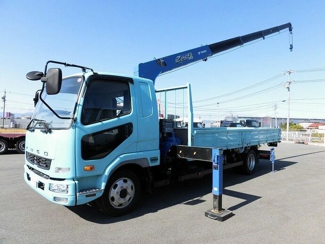 三菱ふそう ファイター 中型 平ボディ（クレーン付） TKG-FK61F(7472) 1枚目