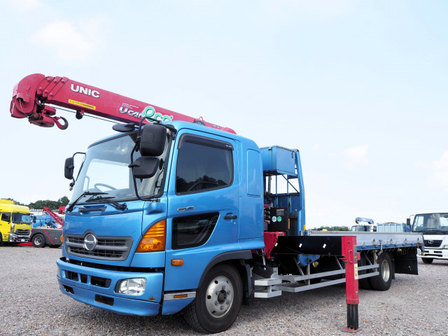 日野 レンジャー 中型 平ボディ（クレーン付） TPG-FD7JMAA(109554) 1枚目
